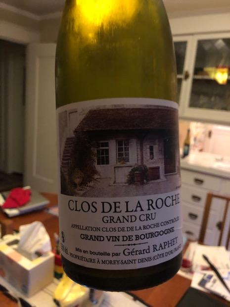 2007 Gérard Raphet Clos de la Roche - CellarTracker 