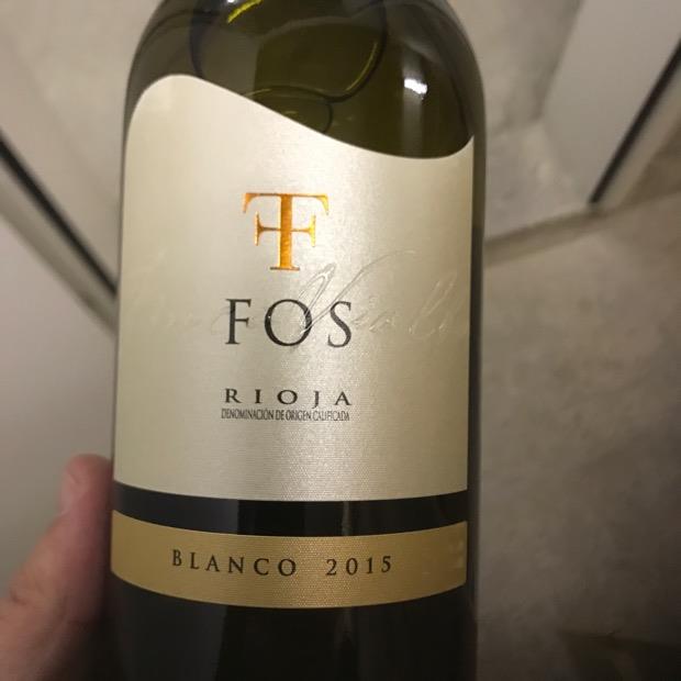 2015 Bodegas Fos Rioja Blanco, Spain, La Rioja, Rioja - CellarTracker