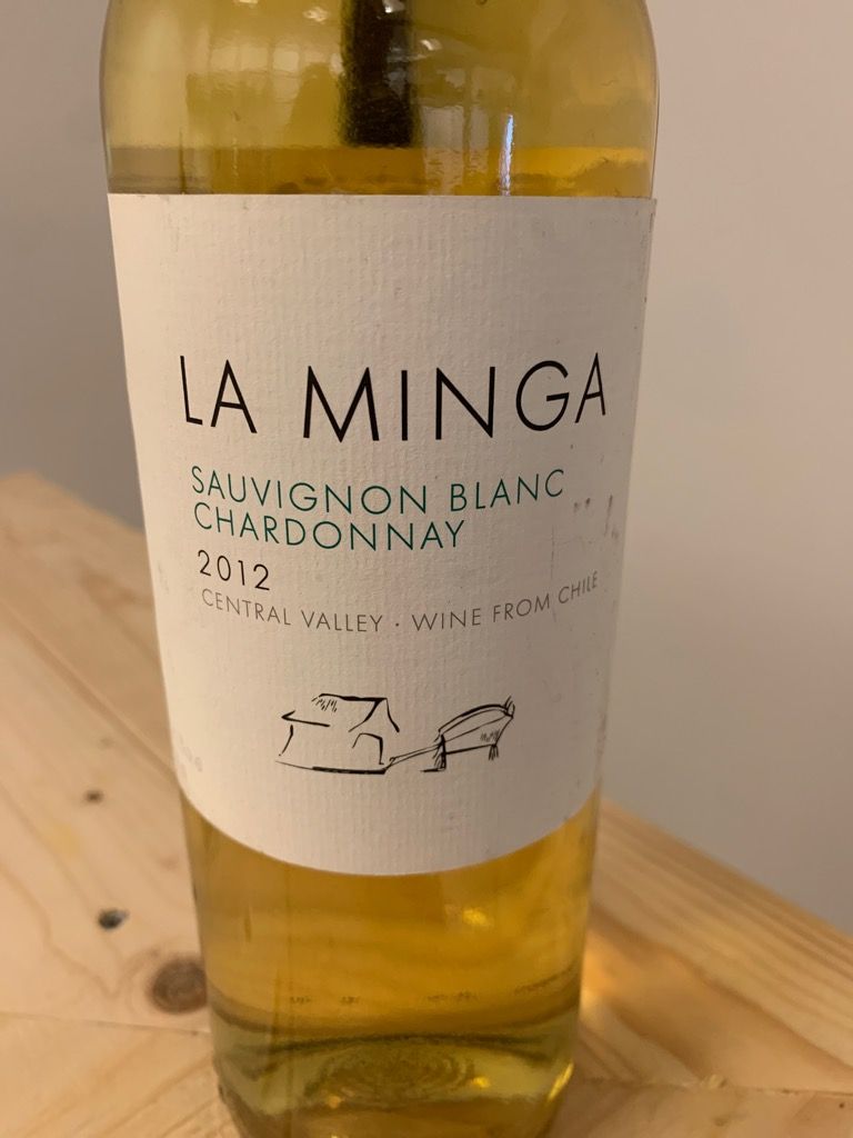 Minga Label 2012 La Minga Sauvignon Blanc-Chardonnay, Chile, Central Valley ...