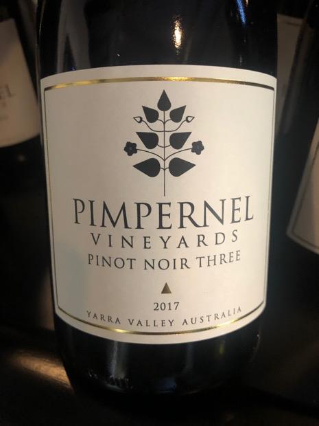 2017 Pimpernel Vineyards Pinot Noir Three, Australia, Victoria, Port ...