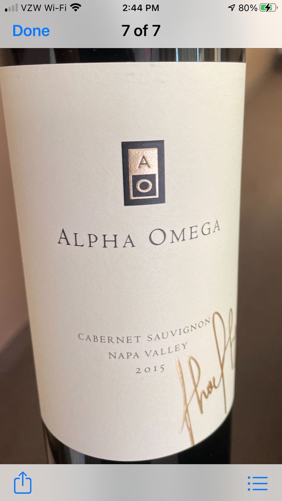 2014 Alpha Omega Cabernet Sauvignon CellarTracker