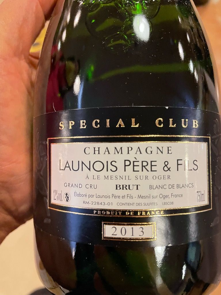 NV Champagne Paul Launois Champagne Grand Cru Single Barrel Le Mesnil Sur Oger Haut D Aillerand