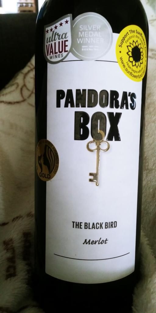 2015 Pandora's Box Wines Merlot The Black Bird, South Africa, Western