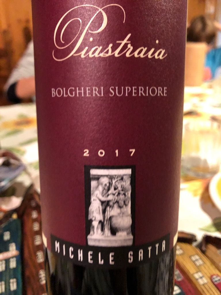 2017 Michele Satta Bolgheri Superiore Piastraia CellarTracker