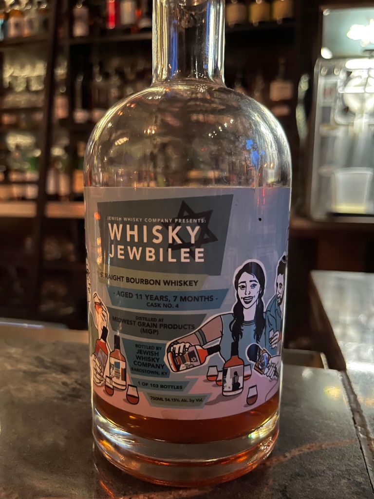 NV LDI Light Whiskey MGP 11yr 7mo Cask 4, Jewish Whisky Co Single Cask