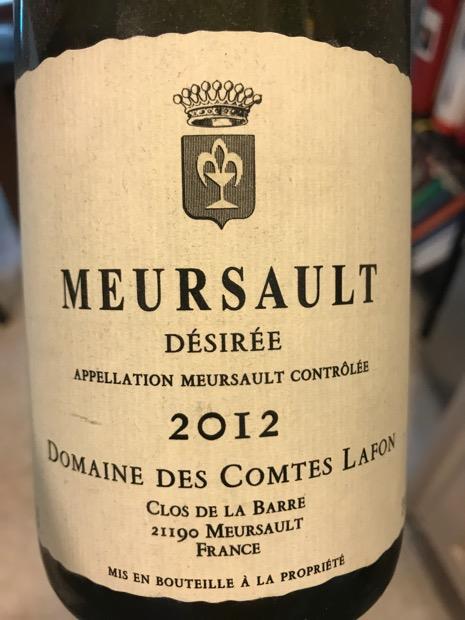 2012 Domaine des Comtes Lafon Meursault Désirée - CellarTracker