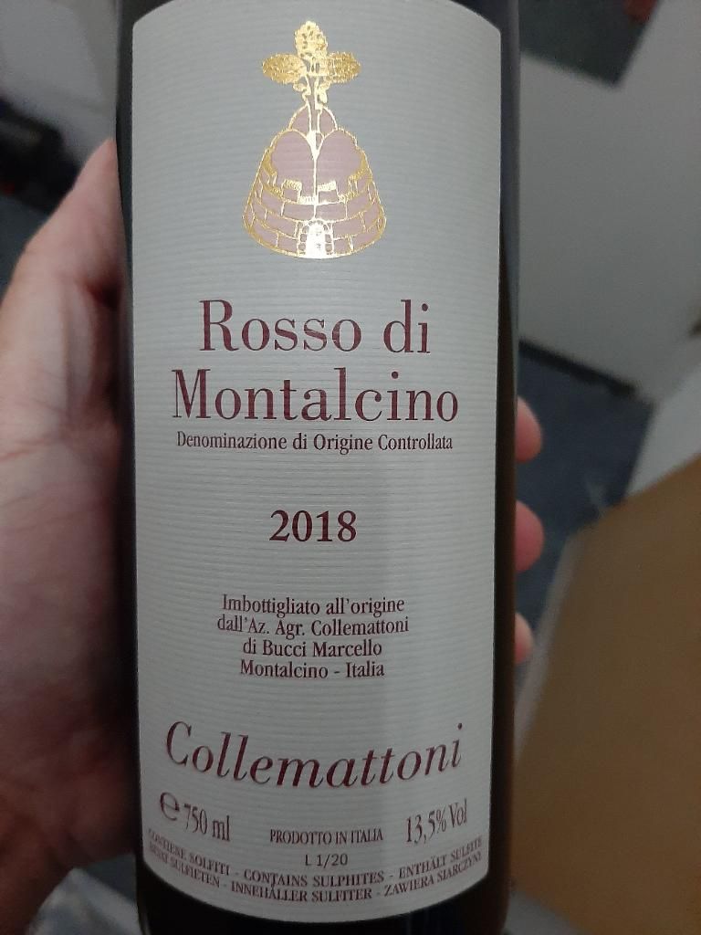 2018 Collemattoni Rosso di Montalcino, Italy, Tuscany, Montalcino ...