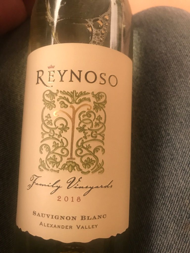 2018 Reynoso Family Vineyards Sauvignon Blanc, USA, California, Sonoma County, Alexander Valley