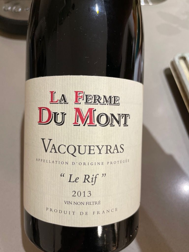 2014 La Ferme du Mont Vacqueyras Le Rif, France, Rhône, Southern Rhône