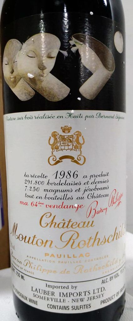 1986 Château Mouton Rothschild - CellarTracker