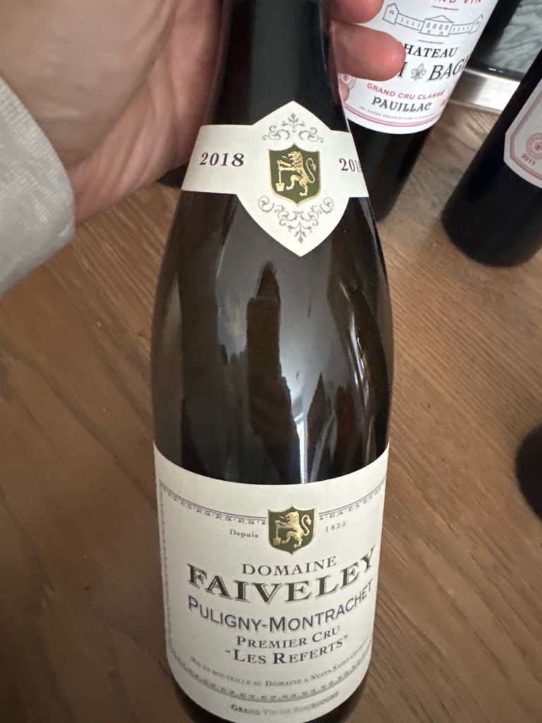 2018 Faiveley Puligny-Montrachet 1er Cru Hameau de Blagny, France ...