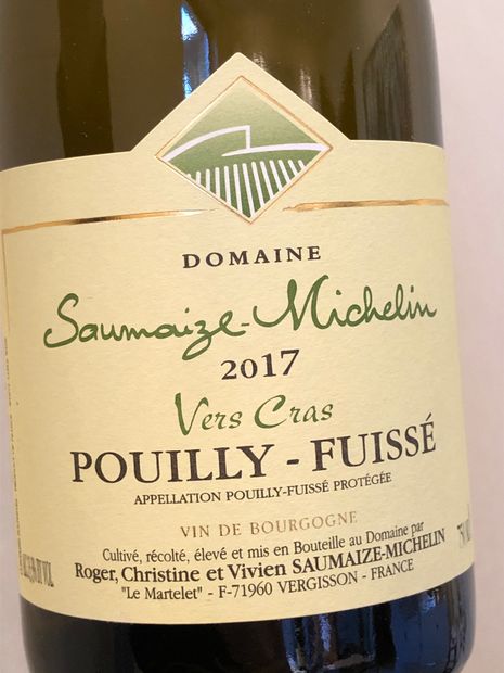 2021 Domaine Saumaize-Michelin Pouilly-Fuissé Premier Cru Vers Cras ...