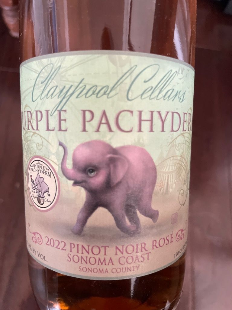 2022 Claypool Cellars Pinot Noir CC Pachyderm Rosé Sonoma Coast, USA