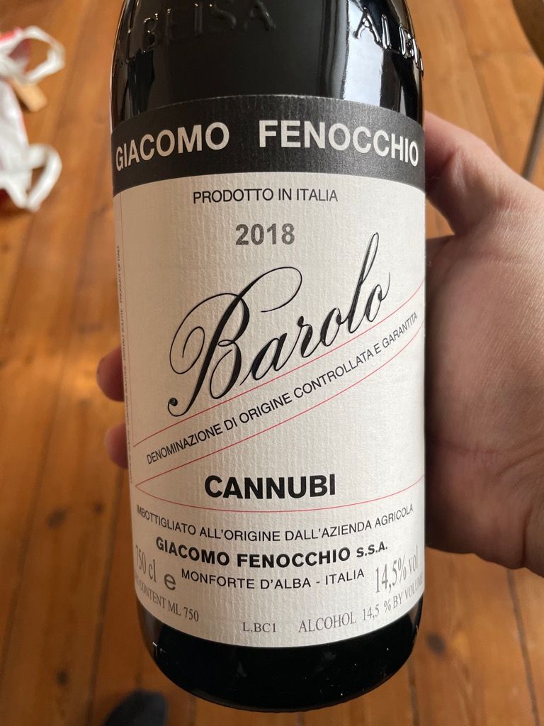 バローロ カンヌビ 2018 ジャコモ フェノッキオ　赤ワイン 楽天市場】バローロ カンヌビ 2018 ジャコモ フェノッキオ