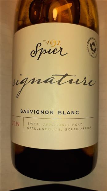2018 Spier Sauvignon Blanc Signature South Africa Western Cape 