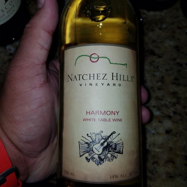 NV Natchez Hills Vineyard Harmony White Table Wine, USA, Tennessee