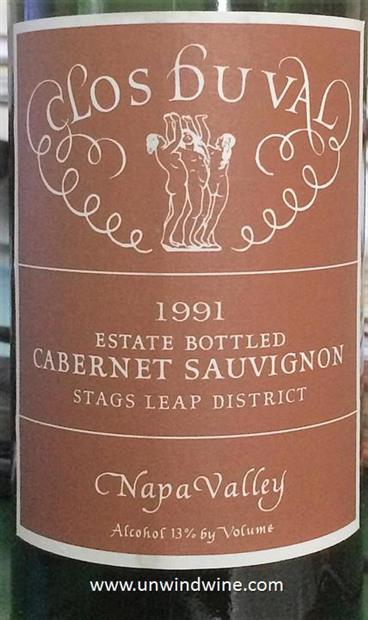 1991 Clos du Val Cabernet Sauvignon Stags Leap District
