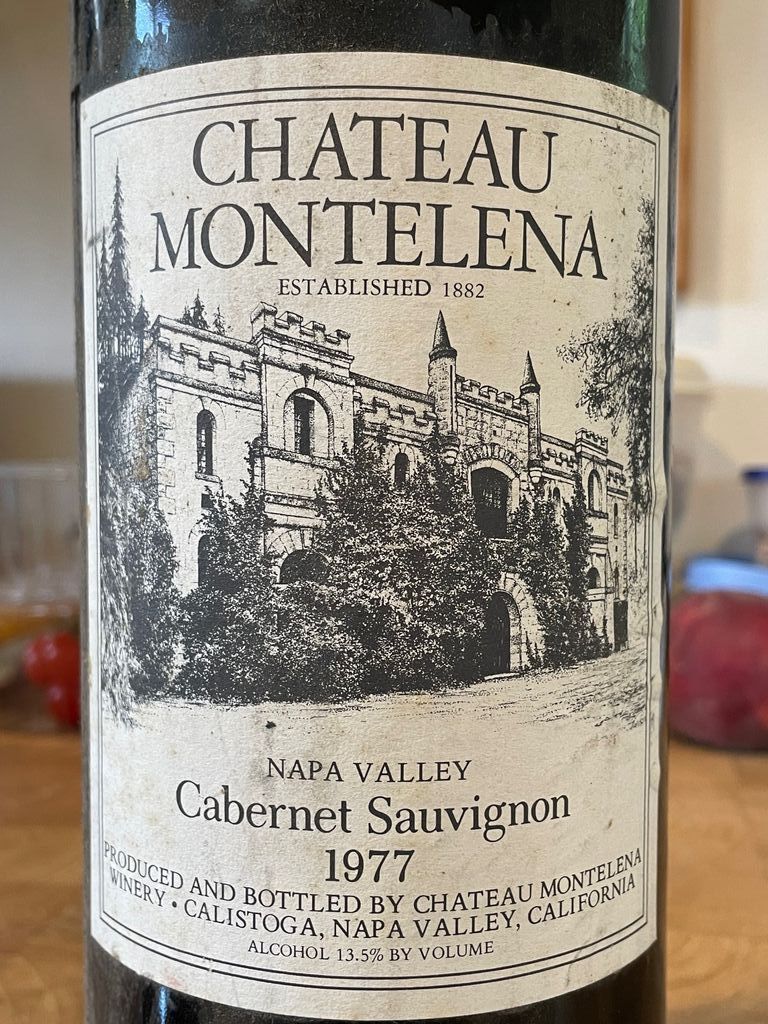 1977 Chateau Montelena Cabernet Sauvignon Estate - CellarTracker