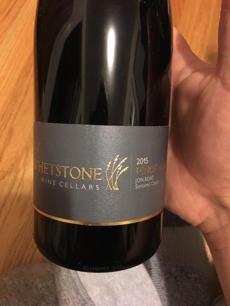 2015 Whetstone Wine Cellars Pinot Noir Jon Boat, USA, California ...