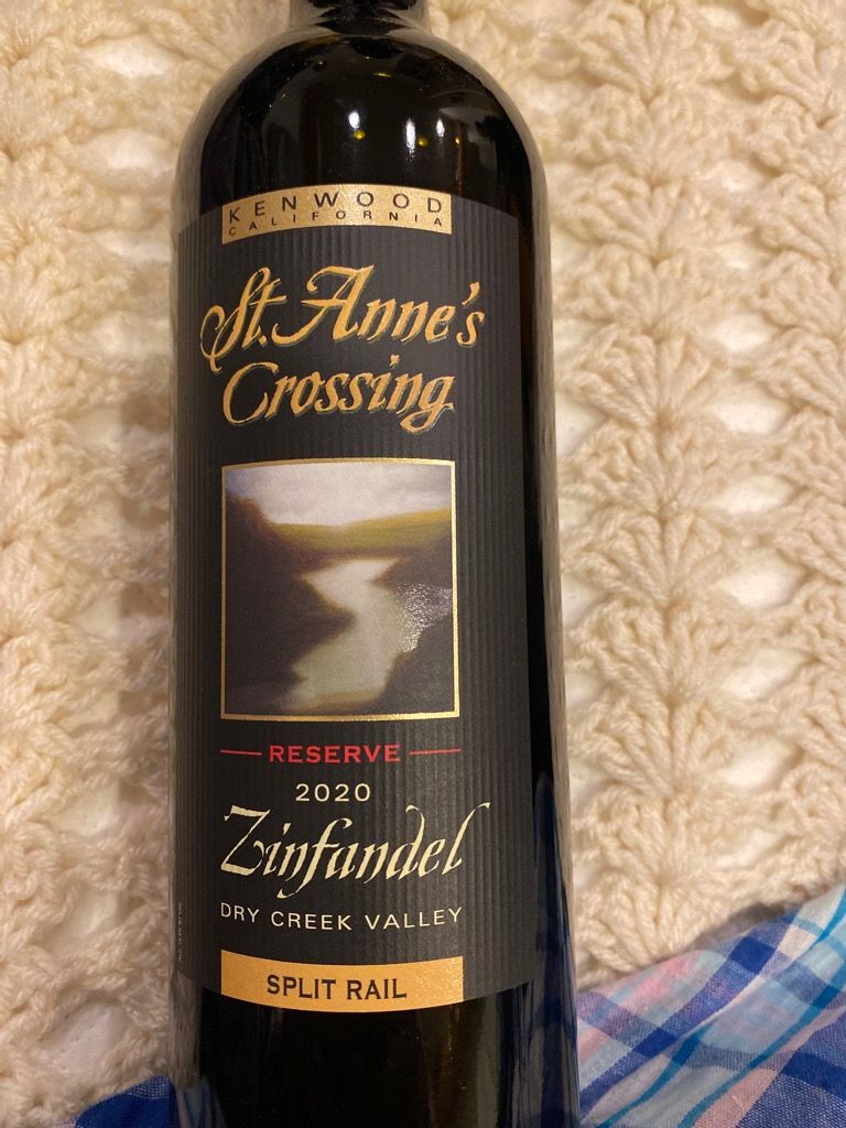 2020 St. Anne's Crossing Zinfandel Reserve Split Rail, USA, California