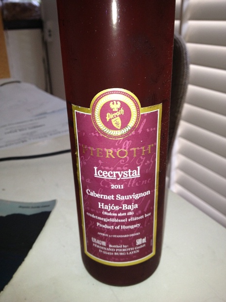 2009 Ferdinand Pieroth Cabernet Sauvignon Hajós-Bajai Icecrystal 