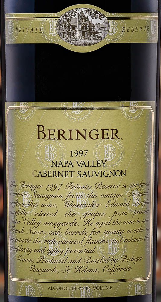 BERINGER 1997 プライベート リザーブ-