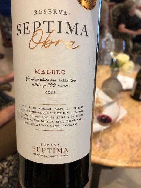 2018 Bodega Septima Malbec Obra Reserva - CellarTracker