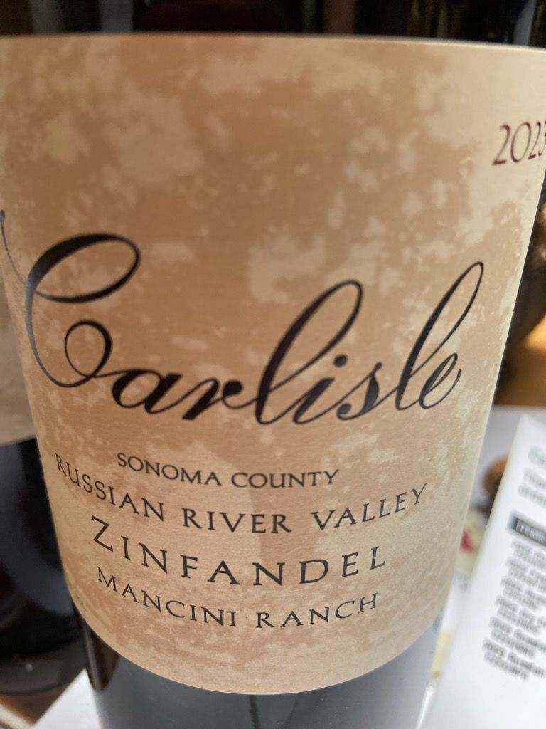 Mansani Ranch 2023 Carlisle Zinfandel Mancini Ranch, USA, California, Sonoma County ...