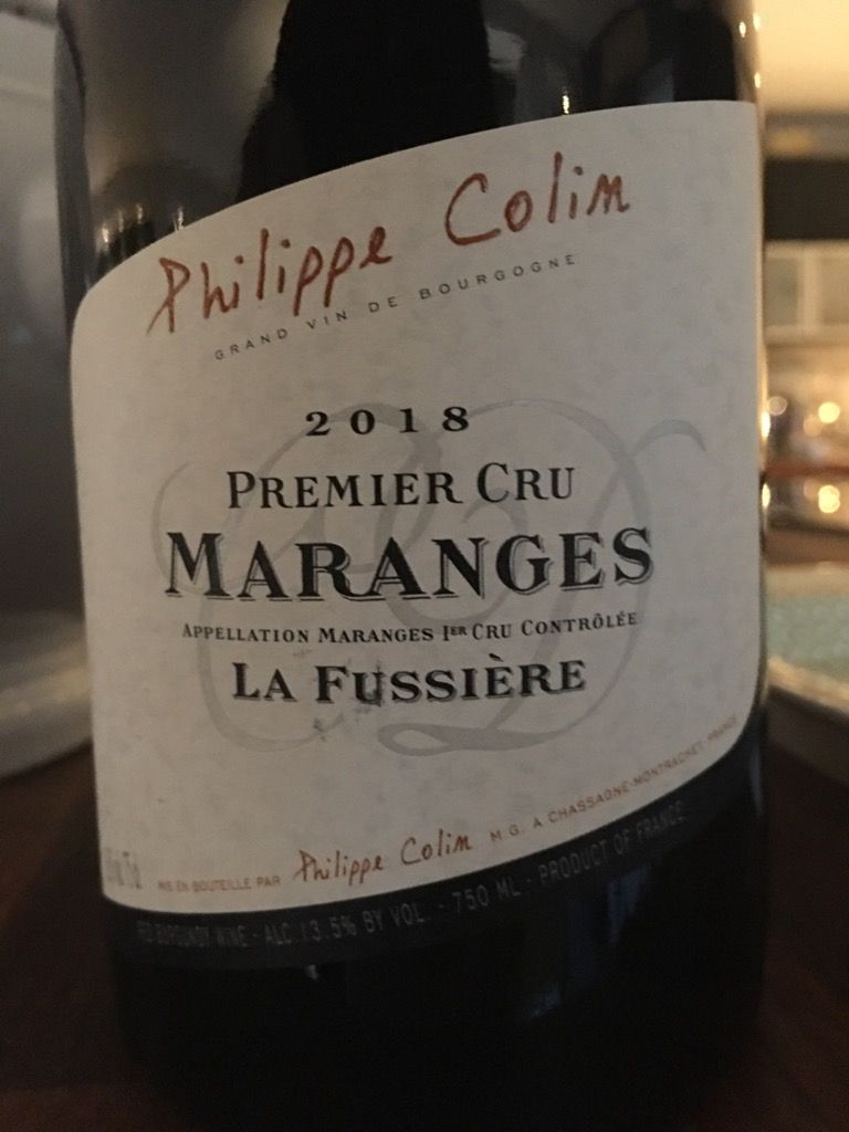 2018 Jean-Claude Regnaudot Maranges 1er Cru 'La Fussière
