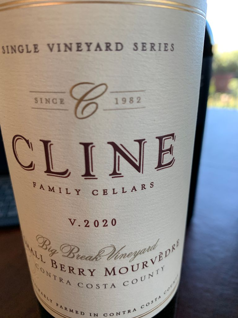 2020 Cline Cellars Mourvèdre Small Berry, USA, California, San ...