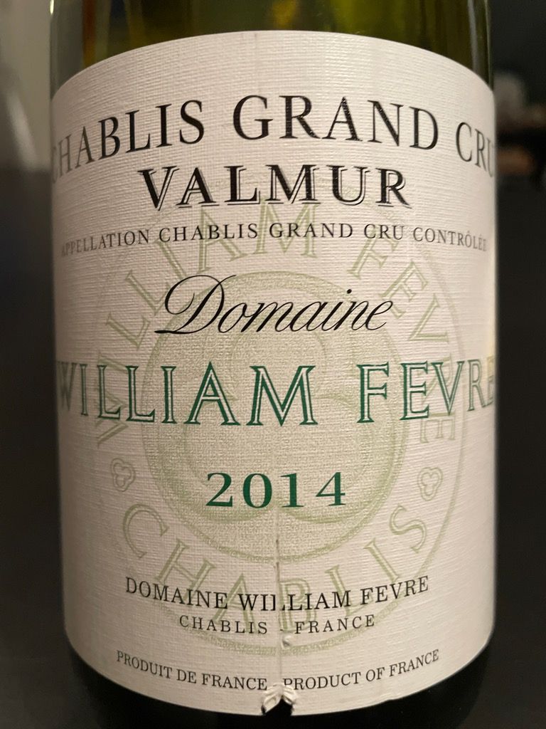 2014 Domaine William Fèvre Chablis Grand Cru Valmur - CellarTracker