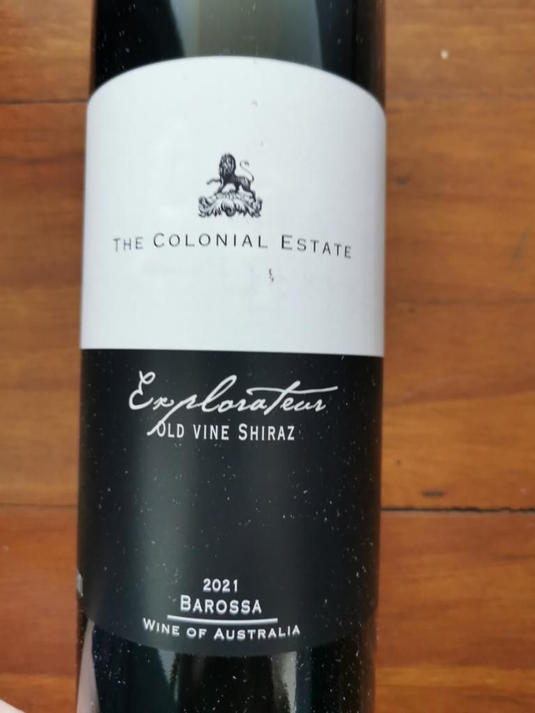 2021 The Colonial Estate Shiraz Explorateur Old Vine, Australia, South