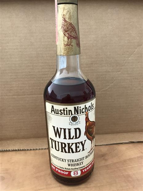 1975 Wild Turkey 8 Year Old 101 Proof export Kentucky Straight 