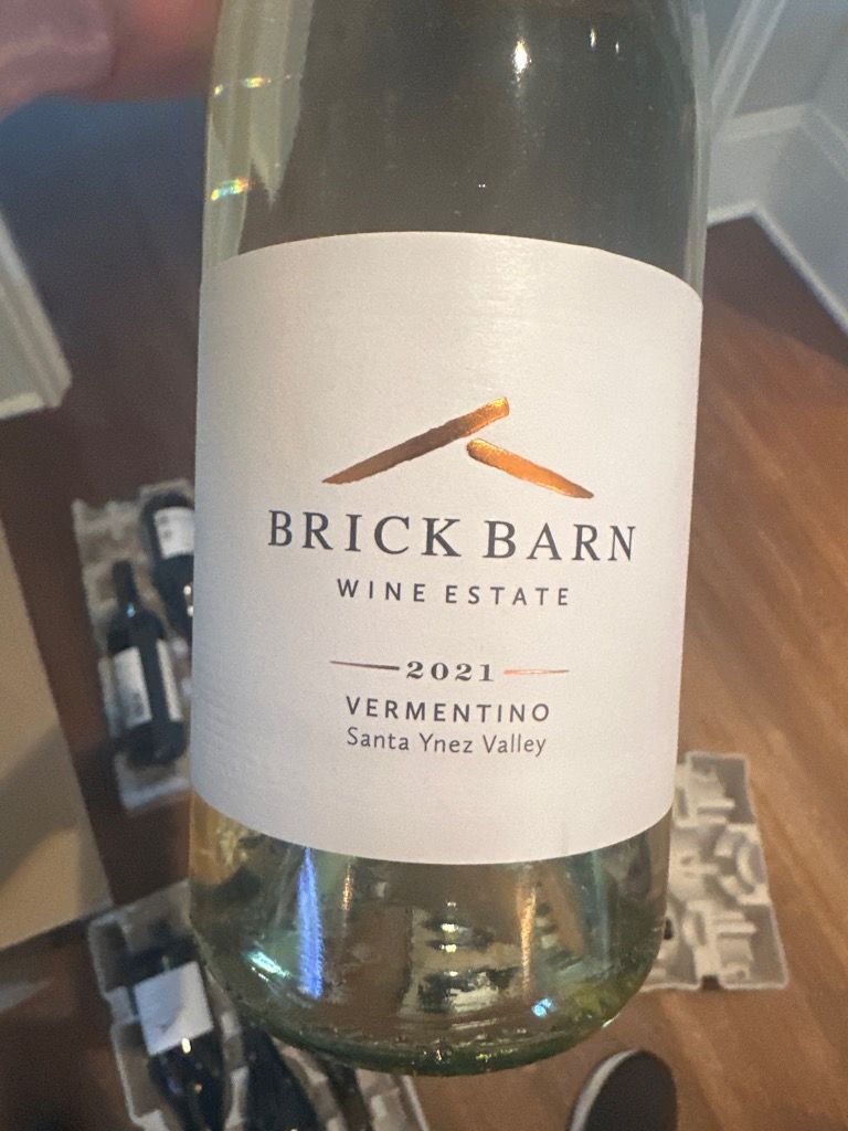 2023 Brick Barn Vermentino, USA, California, Central Coast, Santa Ynez ...