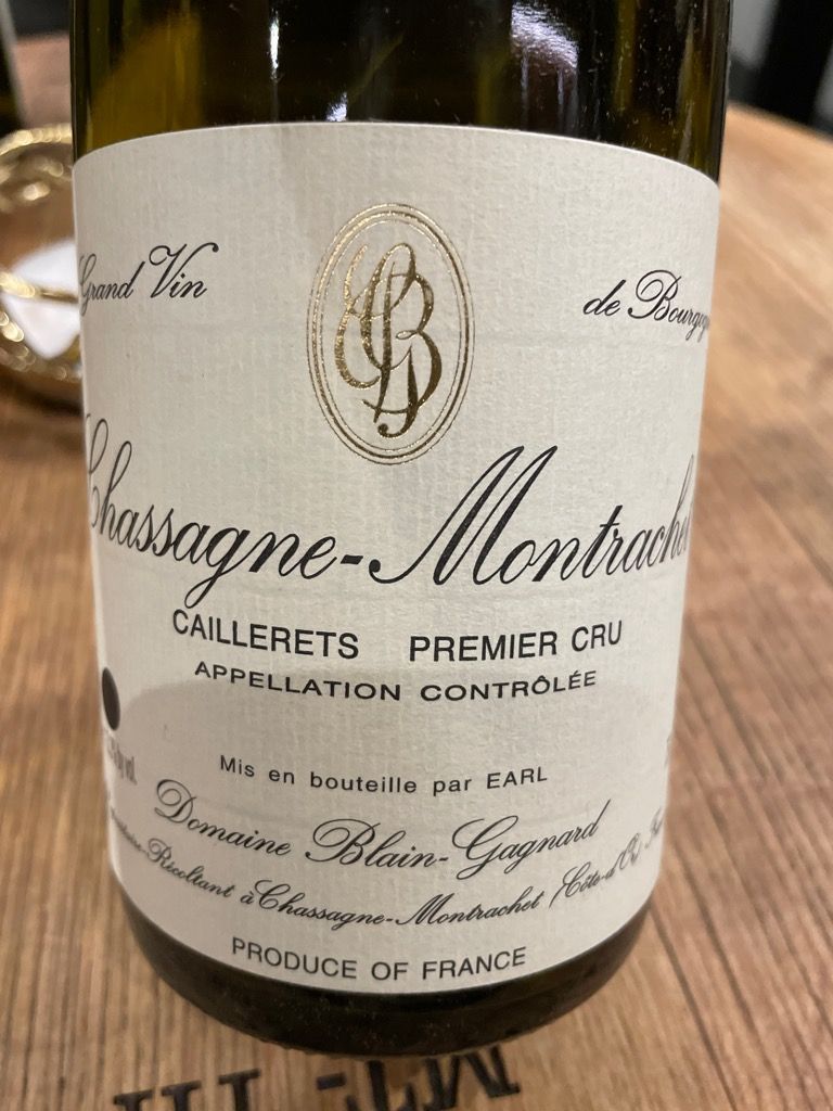 ワイン Chassagne-Montrachet Premier 2007 2007 Blain-Gagnard Chassagne-Montrachet 1er Cru Les Caillerets