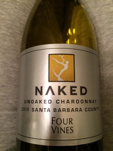 Four Vines Chardonnay Naked Chardonnay Usa California Central Coast Santa Barbara