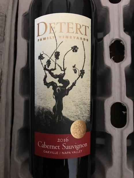 2016 Detert Family Vineyards Cabernet Sauvignon Oakville, USA ...