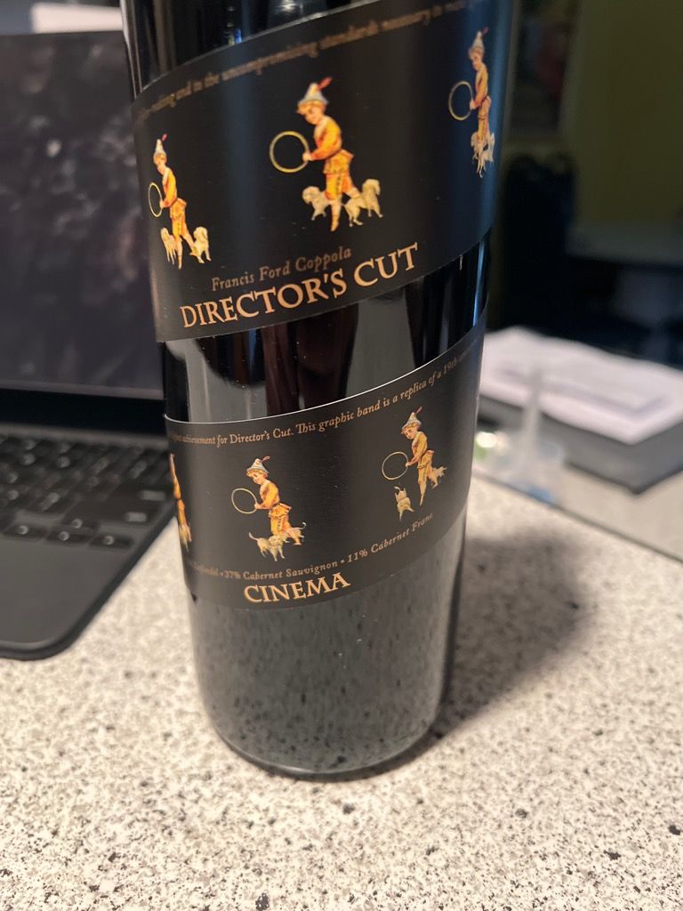 2018 Francis Ford Coppola Director's Cut Cinema, USA, California, Sonoma County CellarTracker