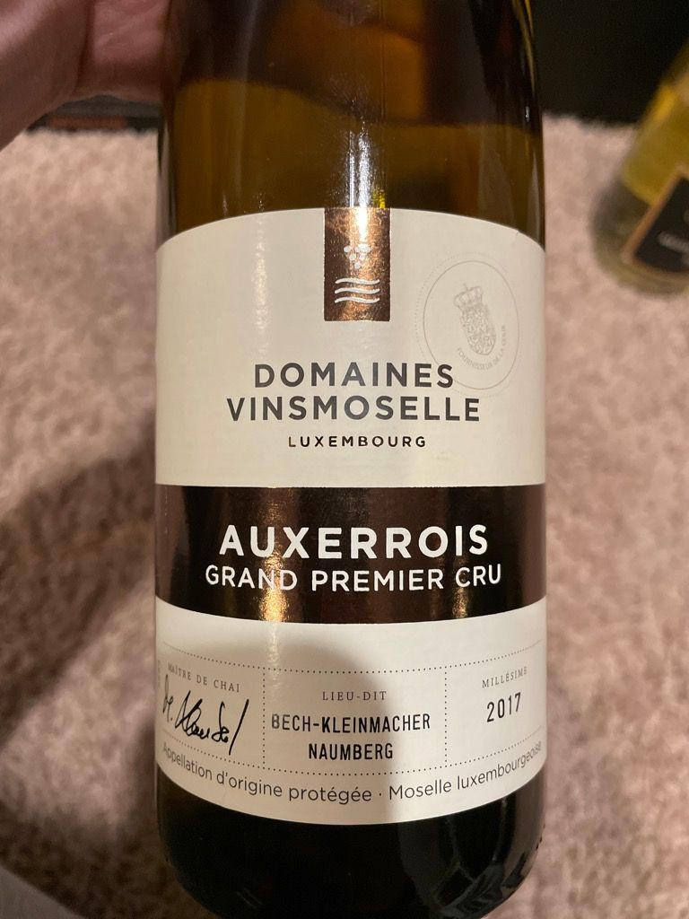 2021 Domaines de Vinsmoselle Auxerrois Blanc Grand Premier Cru Bech
