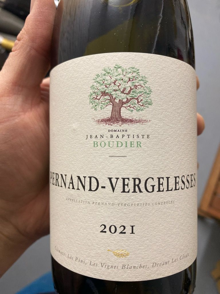 Pernand Vergelesses Blanc 2017 シャルドネ 2017 Jean-Baptiste Boudier Pernand-Vergelesses Blanc