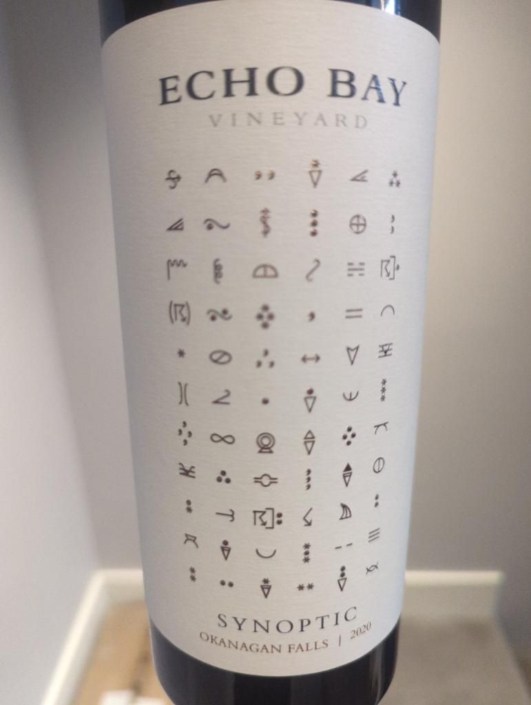 2020 Echo Bay Vineyard Synoptic, Canada, British Columbia, Okanagan