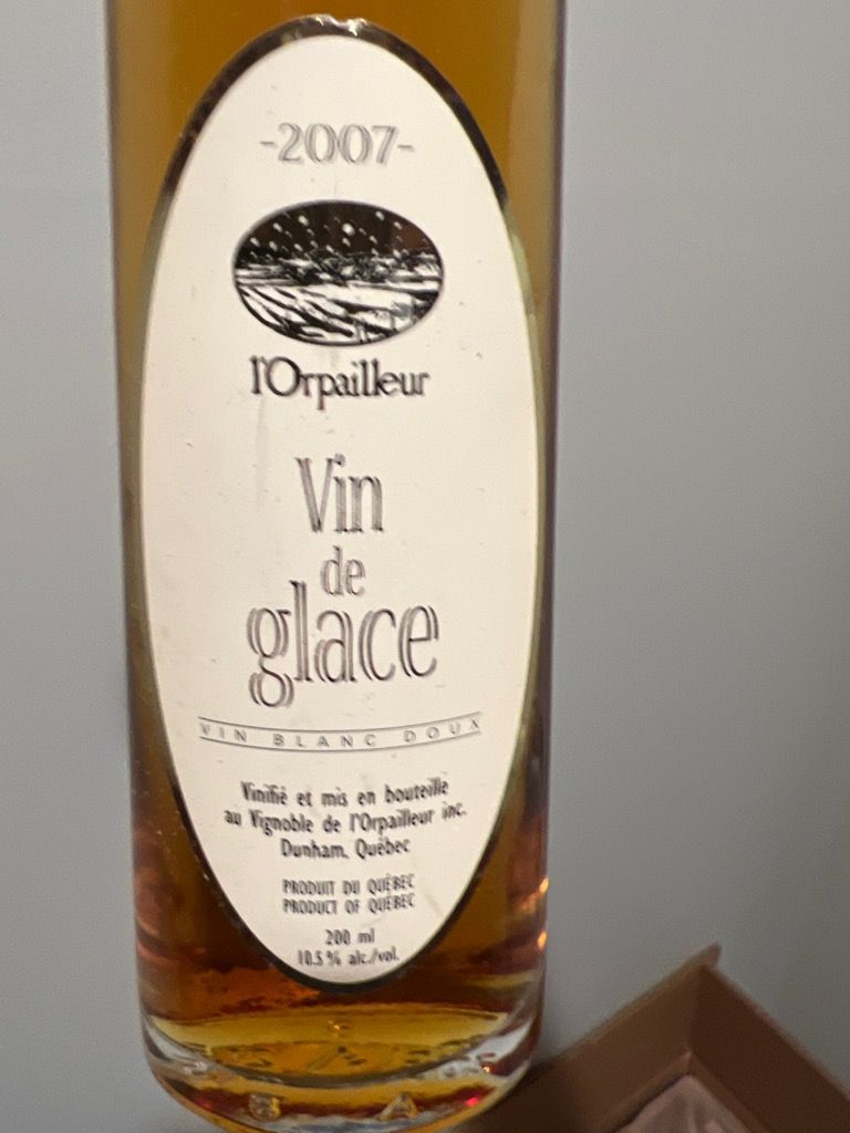 2007 L'Orpailleur Vin de Glace - CellarTracker
