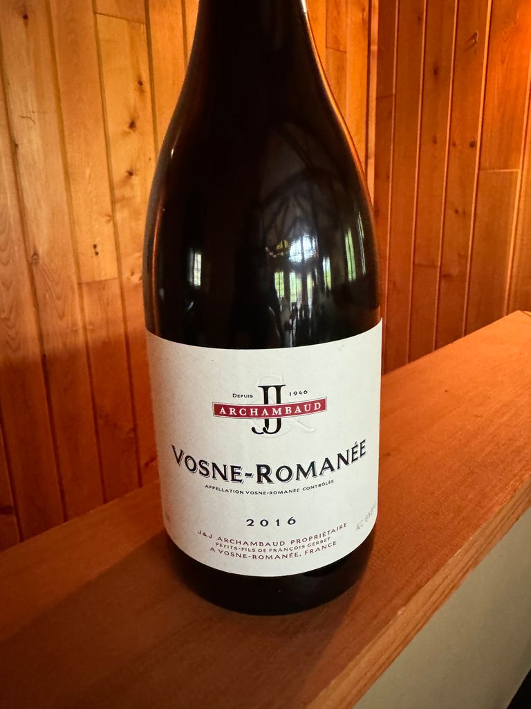 2016 J&J Archambaud Vosne-Romanée Aux Réas - CellarTracker