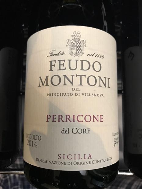 2014 Feudo Montoni Perricone Sicilia Del Principato Di Villanova Vigna ...