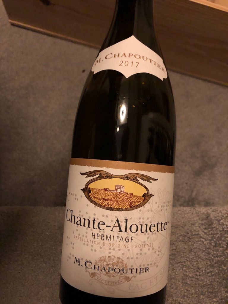 2017 M. Chapoutier Hermitage Blanc Chante-Alouette - CellarTracker