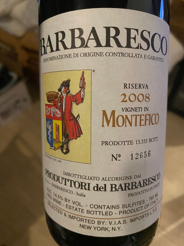 2008 Produttori del Barbaresco Barbaresco Riserva Montefico