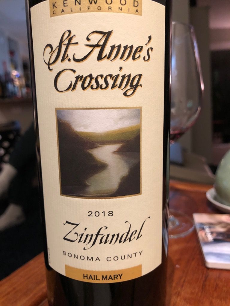 2019 St. Anne's Crossing Zinfandel Hail Mary, USA, California, Sonoma