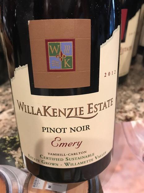 2012 WillaKenzie Estate Pinot Noir Emery, USA, Oregon ...
