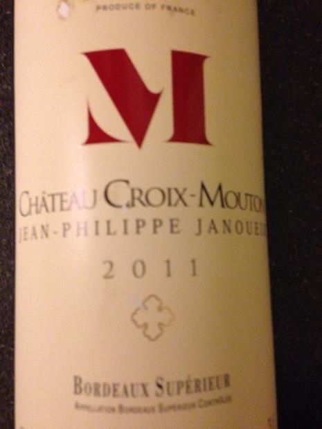 2011 Château Croix Mouton (Jean-Philippe Janoueix) - CellarTracker