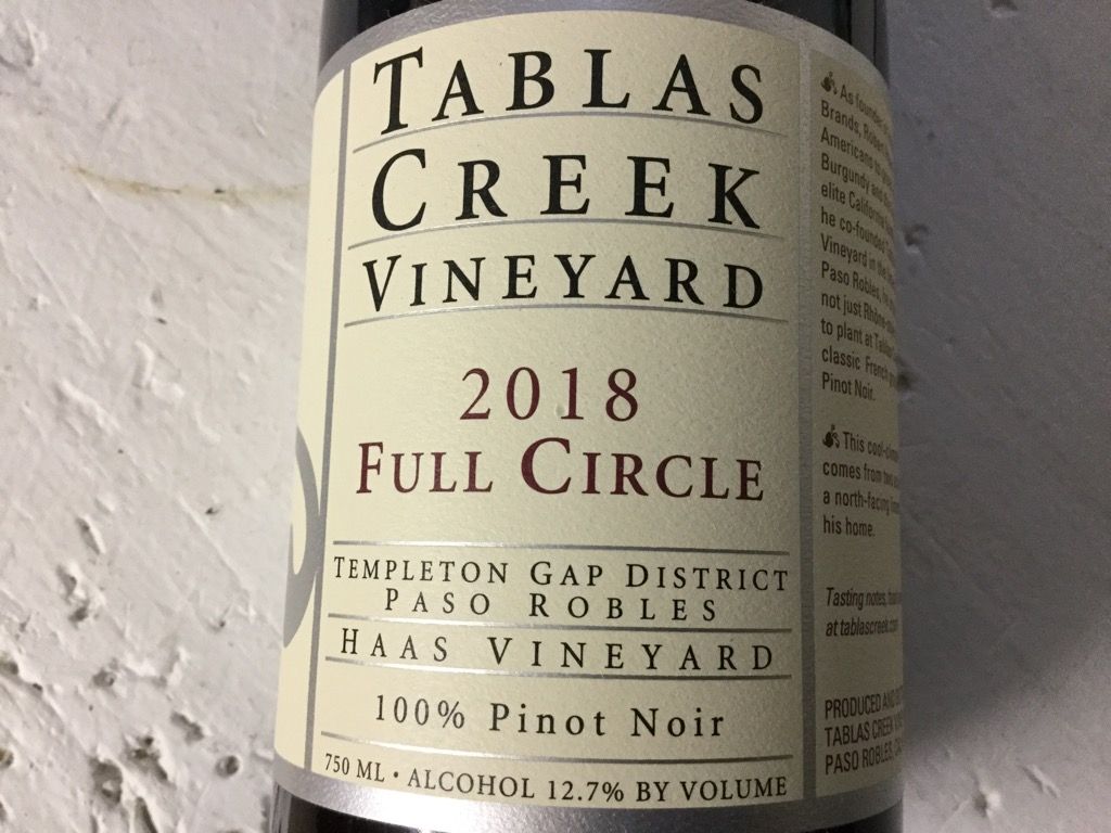 2018 Tablas Creek Pinot Noir Full Circle, USA, California, Central
